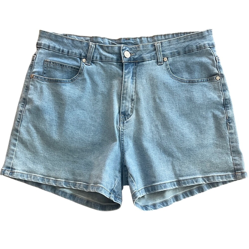 Denim Women's High Rise Stretch Shorts‎ XL